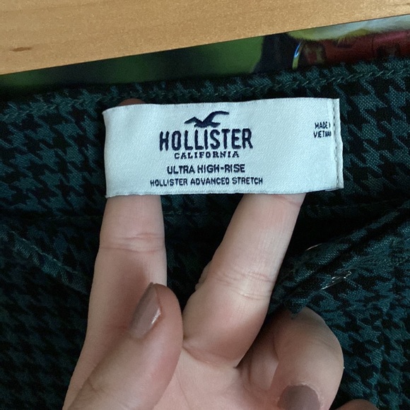 Houndstooth ultra high-rise Hollister pants - Picture 2 of 4